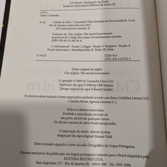 Cidade de Vidro: Os Instrumentos Mortais (Em Portugues Do Brasil) – Cass. Clare - Picture 4 of 8